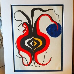 ALEXANDER CALDER 15X11 lithograph 1966 "ONION BULB" coa